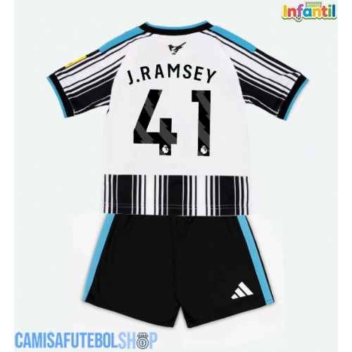 Camisa de time de futebol Newcastle United Jacob Ramsey #41 Replicas 1º Equipamento Infantil 2026-27 Manga Curta (+ Calças curtas)